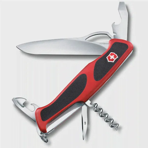 Нож перочинный Victorinox RangerGrip 61 (0.9553.MC) 130мм 11функций красный/черный-2