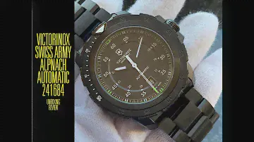 Victorinox Swiss Army Alpnach Green Automatic 241684 Watch | Unboxing e Review | Valjoux Relogios