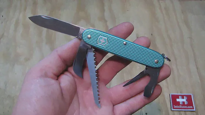 victorinox -  swissbianco tropical turquoise harvester alox  swiss army knife -  blade show 2016