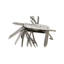 Нож Victorinox SwissChamp, 91 мм, 31 функция, полупрозрачный серебристый