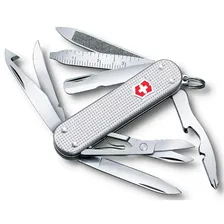 Victorinox швейцарский перочинный нож MiniChamp Alox 58мм 14 функций серебристый (0.6381.26)