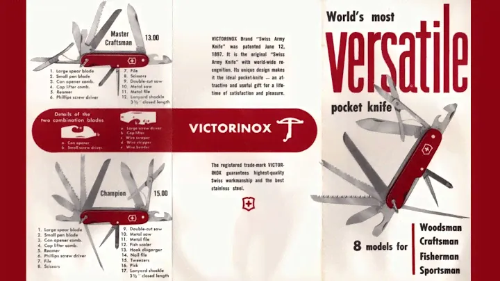 Каталог ножей Victorinox 50-х годов, 70 лет спустя...