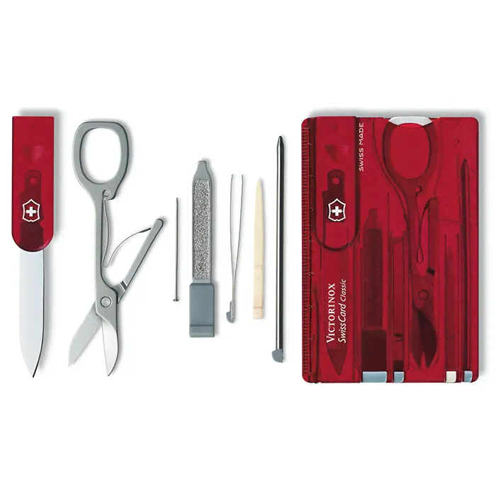 Швейцарская карточка Victorinox 0.7100.T Classic Red-0
