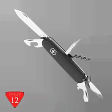 Нож перочинный VICTORINOX Spartan, 91 мм, 12 функций, чёрный