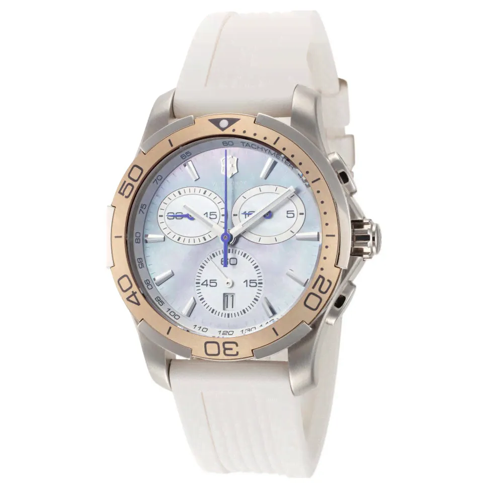 Victorinox Swiss Army Womens 241352 Alliance Sport Chrono 37mm MOP Dial Watch-0