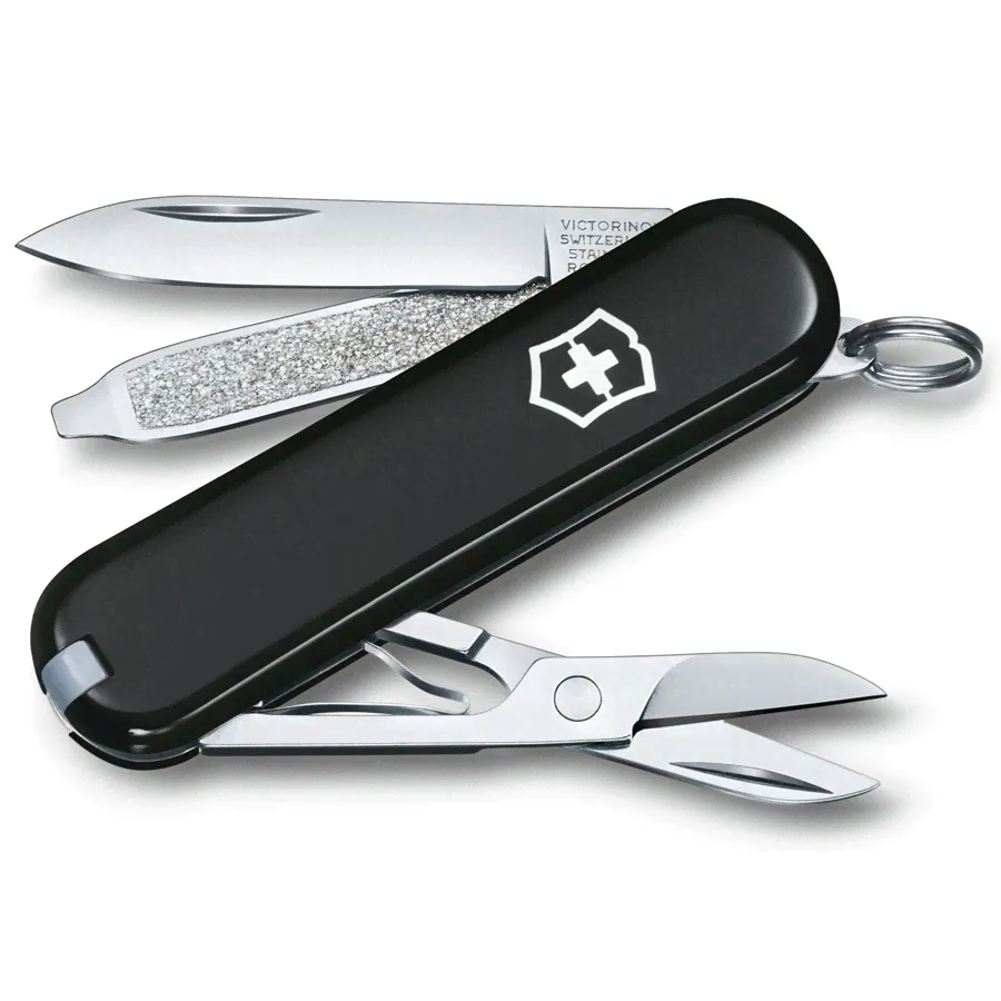 Нож перочинный 58мм Victorinox Classic - Черный (0.6223.3)-0