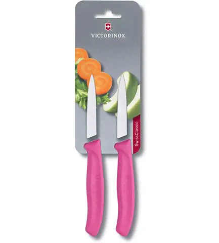 Набор кухонный, 2 предмета, лезвие прямое, розовый Victorinox-3