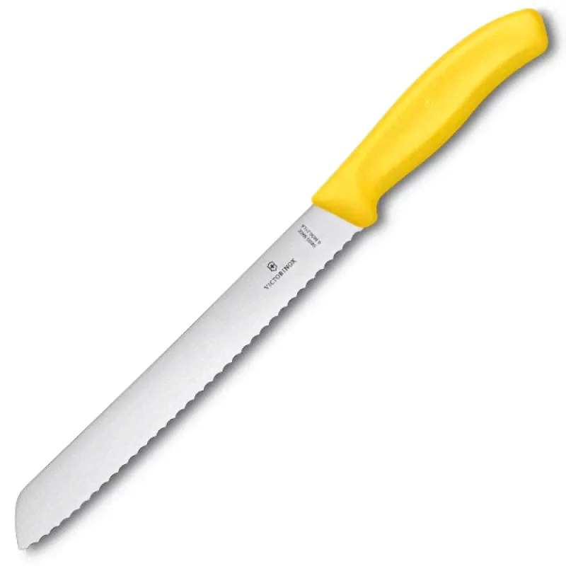 Victorinox Нож для хлеба желтый 21 см (6.8636.21L8B)-0