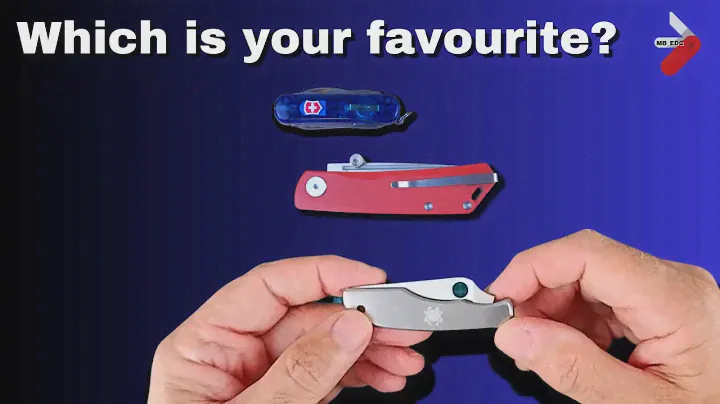 Spyderco Grasshopper, Real Steel Luna and Victorinox Midnite Manager