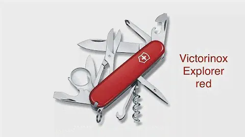 Обзор многофункционального ножа Victorinox Explorer red. EDC мультитул.