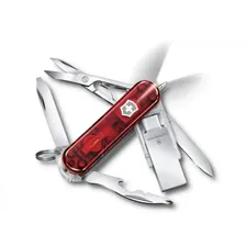 Нож-брелок Victorinox Midnight Manager@work, USB 16 Гб, 58 мм, 10 функций, красный полупрозрачный