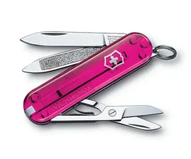 Нож-брелок Victorinox Classic 0.6203.T5 (58 мм, полупрозрачный розовый)