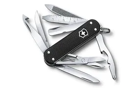 Нож-брелок Victorinox MiniChamp Alox 0.6381.23 (58 мм, черный)