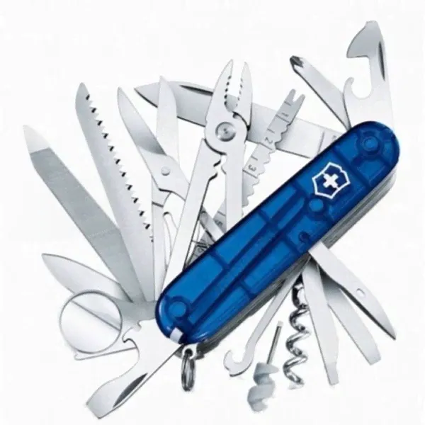 Мультитул Victorinox SwissChamp Blue Trans 1.6795.T2 91 мм синий, 33 функции