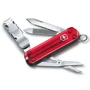 Нож-брелок Victorinox Nail Clip 580 Translucent Red 65мм