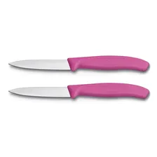 Набор овощных ножей Victorinox Swiss Classic 2 пр розовый