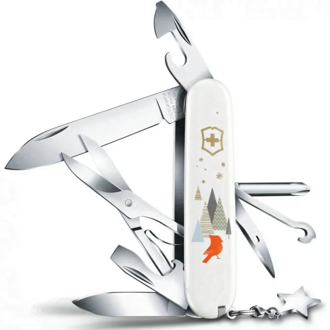 Нож перочинный VICTORINOX SUPER TINKER WINTER MAGIC 1.4703.7E1-4