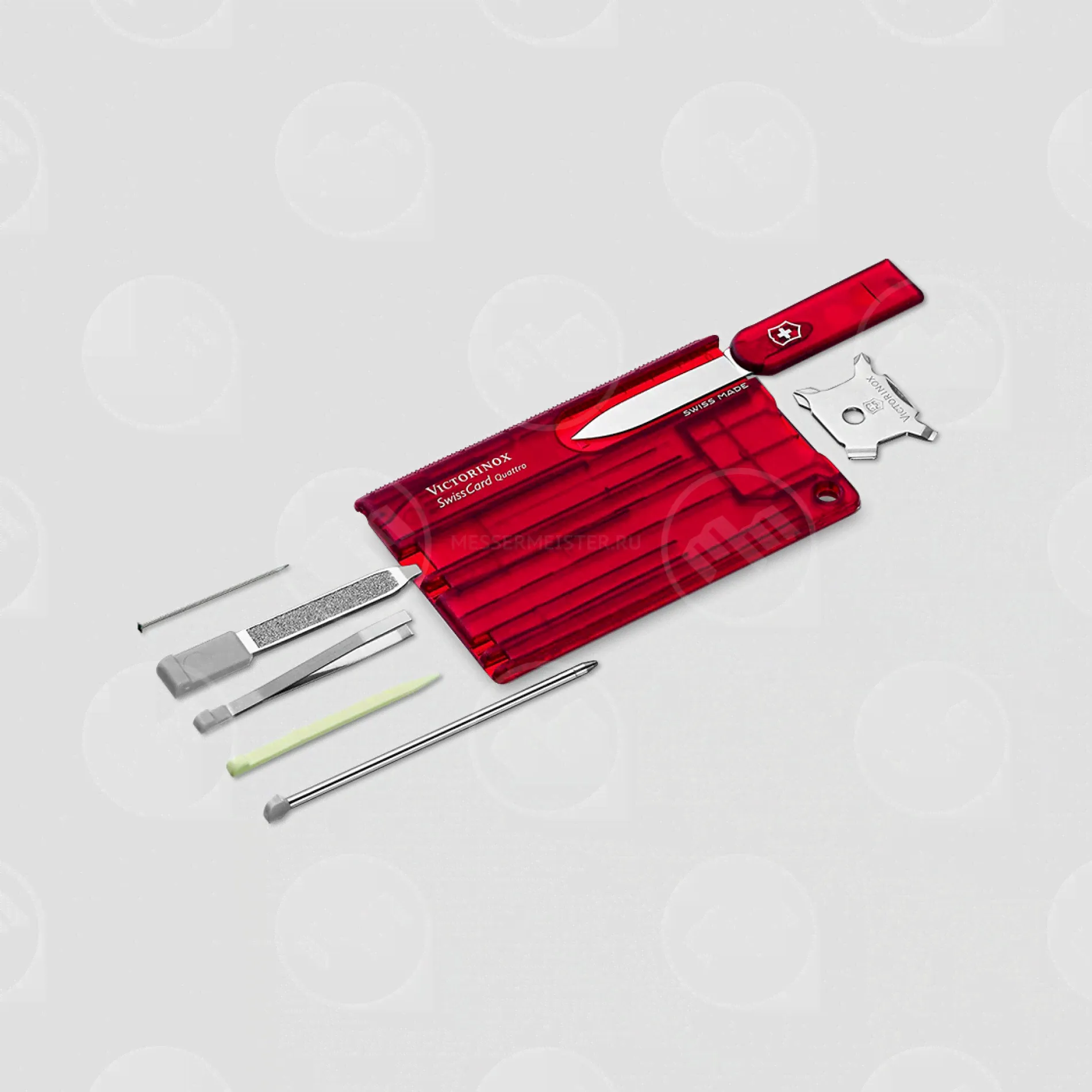 Карта швейцарская Victorinox «SwissCard Quattro», 14 функций, 0.7200.T, VICTORINOX-0