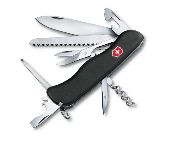 Нож складной Victorinox Outrider 0.9023.3 (111 мм, черный)-0