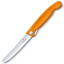 Складной нож Victorinox Classic Foldable Paring Knife Serrated, оранжевый