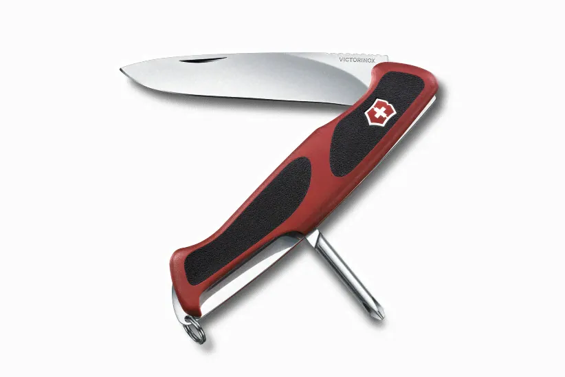 Нож Victorinox RangerGrip 53, 0.9623.C, 130 мм, 5 функций, красный.-1