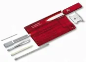 Карта Victorinox SwissCard Quattro (0.7200.T), красный