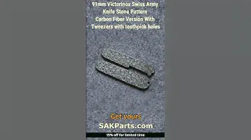 91mm Victorinox Swiss Army Knife Stone Pattern Carbon Fiber Version With Tweezers with toothpick hol