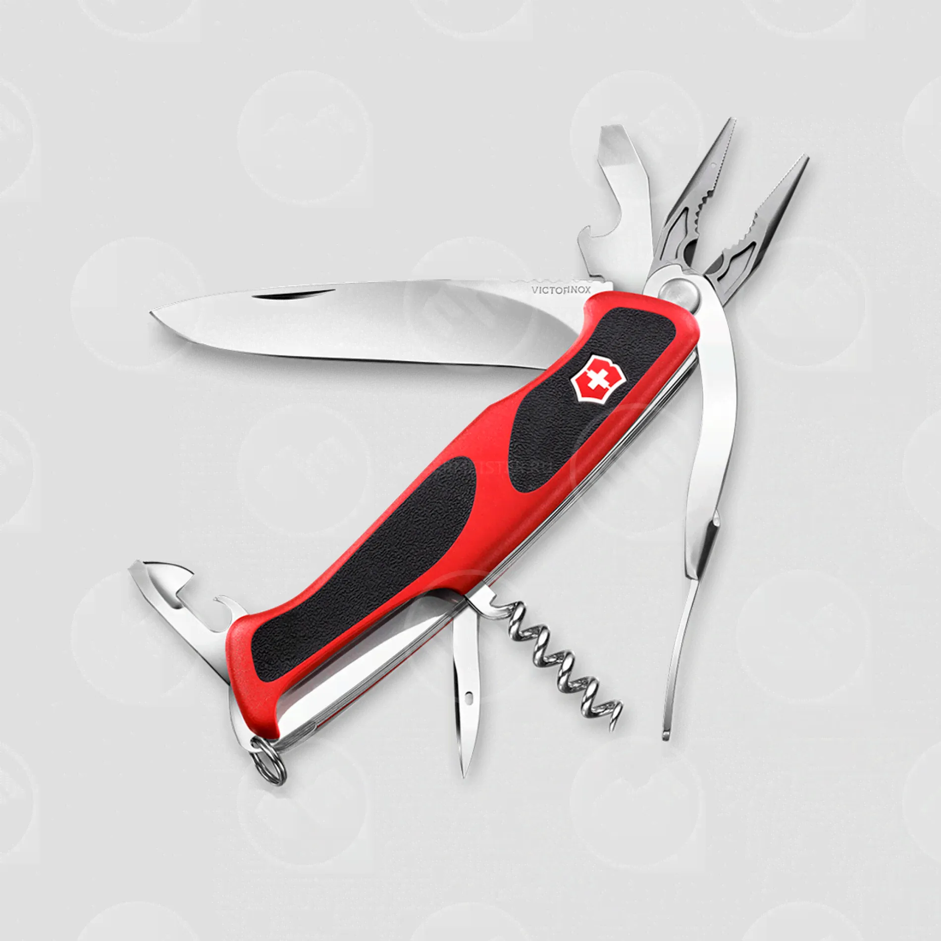 Нож швейцарский многофункциональный складной Victorinox «RangerGrip 74», 14 функций, длина клинка: 9.7 см, 0.9723.C, VICTORINOX