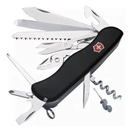 Нож перочинный Victorinox WorkChamp 0.9064.3 с фиксатором лезвия 21 функция черный-0