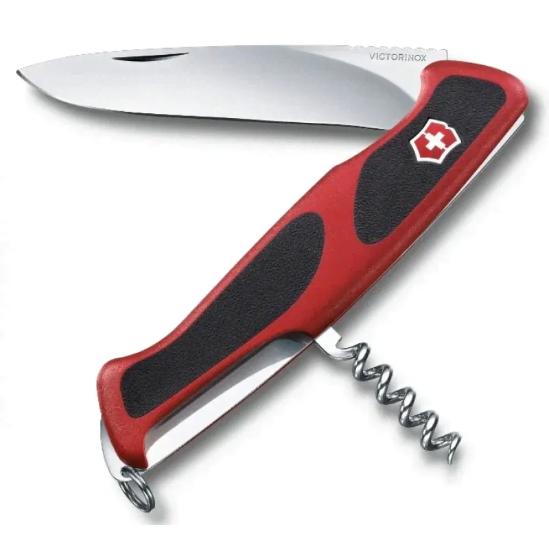 Мультитул Victorinox RangerGrip 52 (0.9523.C), 130мм, 5 ф., красный/черный