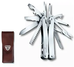 Victorinox Мультитул Victorinox SwissTool Spirit II, 105 мм, 26 функций, кожаный чехол нож / мультитул