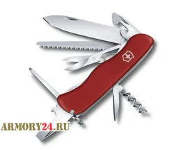 Нож перочинный Victorinox Outrider, 111 мм, 14 функций, рукоять нейлон, красный