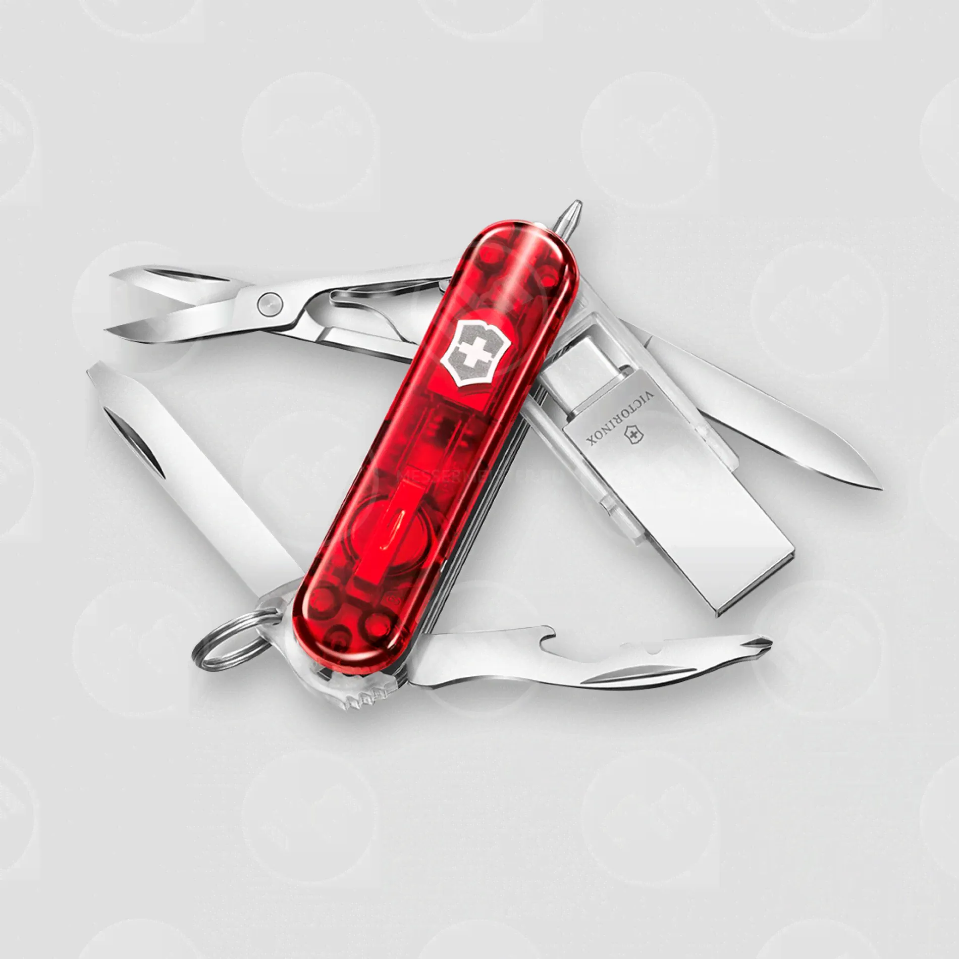 Нож швейцарский складной Victorinox «Midnight Manager Work», 10 функций, длина клинка: 4.0 см, 4.6336.TG16, VICTORINOX