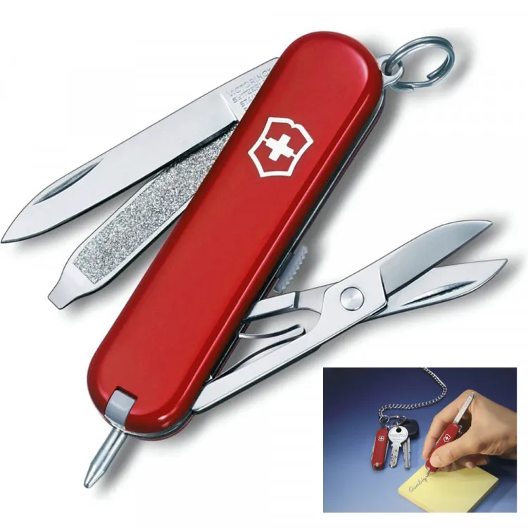 Перочинный нож-брелок с шариковой ручкой Victorinox Signature-3