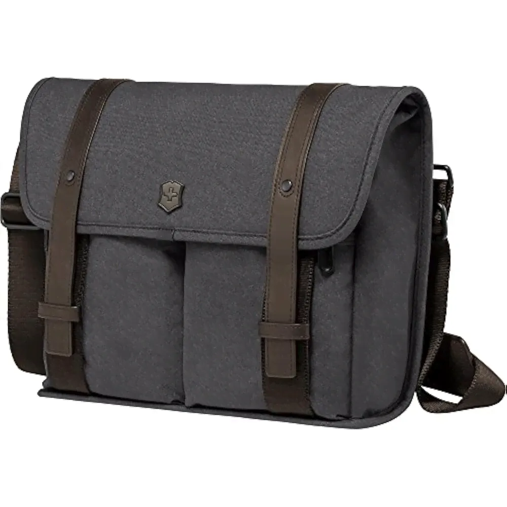 Сумки через плечо для ноутбуков Victorinox Architecture Urban Lombard - Umhängetasche 11 Zoll Damen/Herren - Grau/Braun
