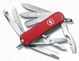 Нож перочинный Victorinox MiniChamp, пластик/сталь, красный (0.6385)