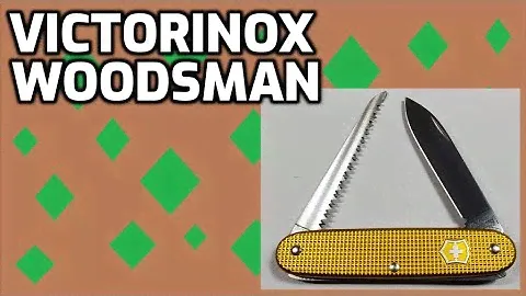 Victorinox Woodsman 93mm Alox Swiss Army Knife Unboxing and Review (Bugnard Gold Alox)