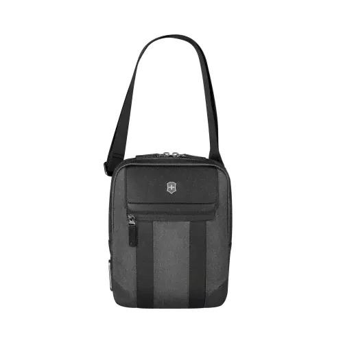 Сумка через плечо VICTORINOX Architecture Urban 2 Crossbody Bag,серый, полиэстер/кожа, 9x22x28 см,6л-4