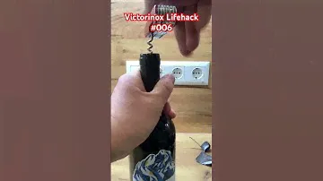 Victorinox Corkscrew Technique Lifehack no. 006 #victorinox #lifehack