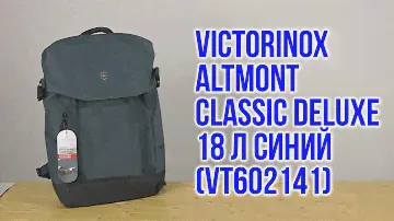 Распаковка Victorinox Altmont Classic Deluxe Flapover Laptop 18 л Синий Vt602141