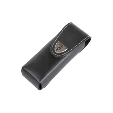 Чехол Victorinox кожаный черный, на липучке-0