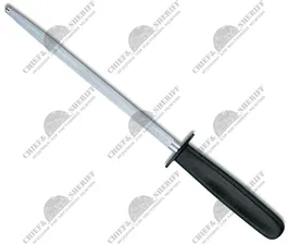 Мусат Victorinox, нержавеющая сталь/полипропилен, черный, 20 см, круглое сечение, чёрная рукоять, 7.8213, купить в интернет-магазине с доставкой по Москве и России