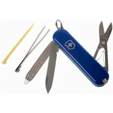 Нож-брелок Victorinox Classic 58мм 7 функций синий