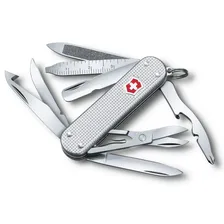 Нож перочинный Victorinox MiniChamp, сталь X50CrMoV15, рукоять алюминиевый сплав Alox,серый