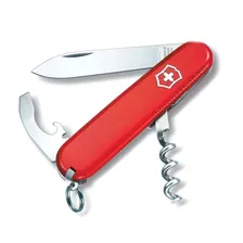Нож перочинный Victorinox Waiter, 84 мм, 9 функций, рукоять пластик, красный