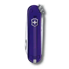 Нож-брелок Victorinox Classic SD Colors полупрозрачный, 58 мм, 7 функций